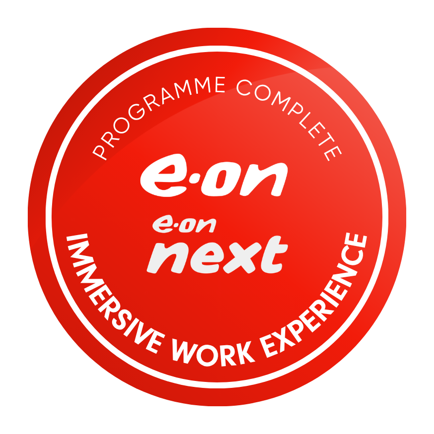 Badge for E.ON Immersive Work Experience completer